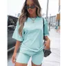 Survêtements pour femmes Casual Summer Tidal Current Sports Suit T-shirt Shorts Survêtements juteux Sweat-shirt Imprimer Femmes Shorts Set Sportswear Tenues Design