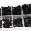 Pièces d'outils 280pcsbox M2 M2.5 M3 kits de vis vis à tête cylindrique à six pans creux DIN912 Kits de boulons à tête hexagonale en acier noir 230323