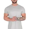 Mens Tshirts Gym Tshirt Men Short Sleeve Cotton Tshirt Casual Blank Slim T Shirt Male Fitness Bodybuilding Workout Tee Tops Summer Clothing 230323