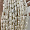 Цепи 8 10 18-20 мм Большой нынешний барочный жемчужный ожерелье нерегулярная форма натуральная бусин Keshi Женщины роскошные драгоценные камни с настройкой