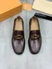 Qualité hommes chaussures habillées marque mocassins en cuir véritable mode affaires bureau travail fête mariages chaussures plates avec boîte 38-46