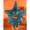 Costumes de mascotte de poisson d'étoile de Simulation de taille adulte thème animé mascotte de dessin animé personnage Costume de fête de carnaval d'halloween