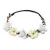 Flower Crown Headband Ladies Hair Wreath Wedding Flower Tiaras Garland Bridal Wreaths Boho Headbands Headpieces Prom Hair Accesories Fascinator Bride Hat