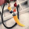 Pendant Necklaces 2023 Beeswax Necklace Women Long Ethnic Strand Graceful Shiny Crystal Sweater Chain Lady Jewelry Wholesale