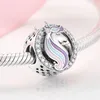 925 Siver Koraliki Charki dla Pandora Charm Branselets Designer dla kobiet dom Balonowe Balon Rainbow Tors Koraliki