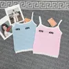 Basic Casual Jurken designer Vrouwen Breien Jurk Sexy Sling Vest Zomer Mode Gebreide Brief Afdrukken Tops Vrouw Vesten YLMY