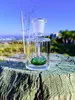 3 -calowy szklany łapacz popiołu 14 mm 4590 stopni Mini Hookah Glash Bong Catchers Gruby Pyrex Clear Bubbler Ashcatcher Green