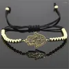 Braccialetti di fascino 1pc anil arjandas uomo bracciale micro pavimentazione cz hamsa distanzia