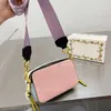 MAKJAKBUS 18 MODORLAR KAMERA TABACI Lüks Deri Zarf Altındaki Kare Flep Hobo Omuz Moda Tasarımcısı Zarf Tote Tote Messenger Çapraz Vücut Çantalar