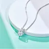 Charm 1/2/3Ct D Color Moissanite Pendant Pass Diamond Test 925 Sterling Silver Party Wedding Pendants Necklace For Women Jewelry