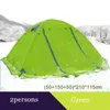 テントとシェルターフライトトップ2-3Persons 4Seasons Skirt Tent Camping Outdoor Double Layer
