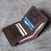 Wallets AETOO Simple Classic Short Wallet Manual Original First Layer Cowhide Crazy Horse Leather European And American Retro