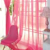 Curtain 1pc Bedroom Curtains European And American Style Window For Living Room Decoration Door Drape Panel Sheer Tulle