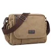 Torby w talii zwykłe płótno mężczyźni małe torba na ramię vintage Retro Retro Crossbody Sling na wolny czas męski torebka Messenger Bolsa feminina 230324