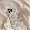 Blueberry Flowers Wave Clear Phone Case For iPhone 14 13 12 Mini 11 Pro Xs Max 13Pro 12Pro SE2 X XR 8 7 Plus Soft Silicone Cover