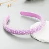 2023 Sparkly Colorful Hair Hoop Rhinestone Full Crystal pannband Elastiska hårband Barock hårtillbehör Huvudbonad för kvinnor