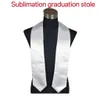 Sublimation Graduation de la graduation de la fête de fête sublimation Unisexe Adulte Honor volet Transfert de chaleur Custom Print Logo Graduation SHAWLS UPS