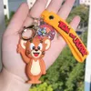 Dessin animé mignon souris et chat enfants bijoux porte-clés sac à dos Animation personnage porte-clés accessoires cintre multi couleurs