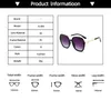 Sunglasses Stylish Gradient Lenses Sun Glasses For Women Polygon Metal Plastic Frame Outdoor Street Beat Eyeglasses UV400Sunglasses