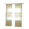 Curtain Lined Curtains Shower Liner Tan 1 Voile Sheer Fabric Leaves Drape Window Panel Tulle Home Decor