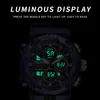 Zegarek zegarek smael sport zegarek Waterproof Waterproof LED Digital Watches Stopwatch Big Dial Clock dla mężczyzn 8038 Masculino mężczyzn zegarków kwarc 230324