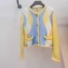 Женские свитера дизайнер осенний светло -желтый цвет