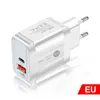 Chargeurs 12W type c PD USB-C adaptateurs de chargeur mural pour IPhone 6 7 8 11 12 13 Samsung S10 S20 htc téléphone Android pc