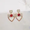 Brincos Dangle MWSonya 2023 Charme coreano Love Heart For Women Fashion Bowknot Crystal Drop Brincho