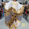 Ethnic Clothing African Dresses For Women 2023 Dashiki Print Batwing Sleeve Traditional Woman Loose Wax Bubu Dress Robe