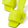 Yenilik Terlik Tasarımcı Üçgen Toka Üst Kalite Orijinal Deri Sandalet 65cm Yavru Kedi Ayakkabıları Moda Kare Ayak To 3033955