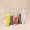 30ml transparent cylindrical pet tube Empty bottle mask powder paste capsule candy stationery plastic bottles cosmetic package Jar