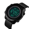 腕時計多機能時計男性温度防水日デジタルウォッチクロノグラフマン電子ヘルストラッカー腕時計時計
