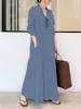 Ethnic Clothing Women's Muslim Fashion Dresses Turkey Maxi Shirt Long Dress Moroccan Kaftan Abaya Robe Prayer Garment Islamic 230324