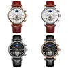 자동 시계 투르 빌론 디자이너 시계 핸드 와인딩 기계식 Montre De Luxe Gentleman Busines 럭셔리 시계 캐주얼 패션 가죽 SB042 C23