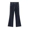 Männer Jeans 2023 Männer Offene Linie Slim Fit Denim Ausgestellte Hosen Männliche Koreanische Streetwear Fashion Vintage Casual Hosen