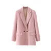 Two Piece Dres's Professional Style Longsleeved Doublebreasted Lapel Suit Coat For Women In Various Colors 230324