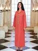 Etniska kläder Kaftans afrikanska klänningar för kvinnor Abaya Dubai Turkiet Islam Muslim Hijab Modest Long Dress Djellaba Robe Longue Femme Musulmane 230324