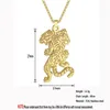 Pendant Necklaces Chandler Stainless Steel Leopard Necklace Gold Plated Tiger Jewelry For Men And Women