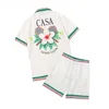 Casablanca heren korte broek en t-shirt set Heren set Mode vakantie paar bedrukking Designer T-shirt Casual Shirt met korte mouwen