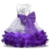 Robes de fille robe de fleur pour mariage bébé 3-8 ans tenues d'anniversaire filles pour enfants première Communion vêtements de fête pour enfants