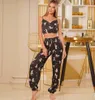 The latest women home wear sexy suspender ice silk pajamas home clothes loose many styles to choose from support custom logo