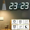 Wandklokken 3D LED Digitale wekker Driedimensionale wandklok Bekijktafel Thermometer Meubels Elektronische kalender Hangi U0U6 230324