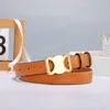 Cintura stilista di moda Fibbia liscia Design retrò Cinture sottili per uomo Donna Larghezza 2,5 cm Vera pelle bovina 8 colori Cinture Triomphe opzionali Alta qualità con scatola