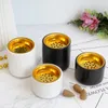 Mum Tutucular Tealight Tutucu Seramik Stand Kavanoz Altın Metal Kakar Ev Dekoru Tatil Hediyesi