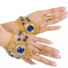 Braccialetti con ciondoli Spettacolo di danza dell'anello del braccialetto di cristallo variopinto di stile della Boemia per gli accessori femminili dei gioielli
