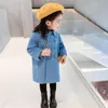 Vestes résistantes aux intempéries pour enfants, manteau pour bébés filles et garçons, solide, élégant, col cranté, Double boutonnage, petite bulle