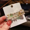 Mode Blumen Und Blätter Haarnadeln Für Frauen Mädchen Imitation Perle Barrettes Ornamente Seitlichem Pony Clip Party Kopfbedeckung Geschenke