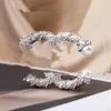 Lusso retrò doppia lettera spilla designer marca spille modello perla diamante per le donne fascino regalo di nozze gioielli accessorie