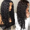 Wig Female Front Lace Hair Female Wig Black Small Curly Long Curly Hair Chemical Fiber Wig Headpiece230323