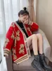 女性のニットティーズウハーブ秋の女性編みセーターベアカーディガンかわいいトップス韓国の日本のファッションかぎ針編み